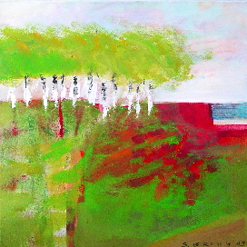 Susanne Beckh - "Erst, wenn ich das Bild gemalt", 60 x 60, Acryl, 2009