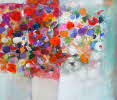 Susanne Beckh - 'Florale Bereiche', 70 x 80, Acryl, 2008