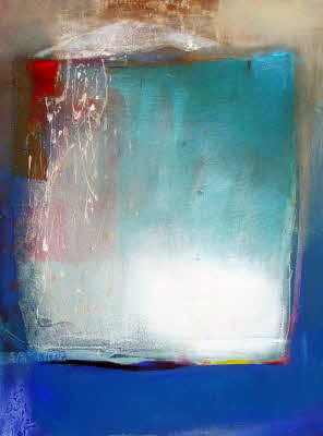 Susanne Beckh - 'Geheimnisvolles Licht', 80 x 70, Acryl und Collage, 2007